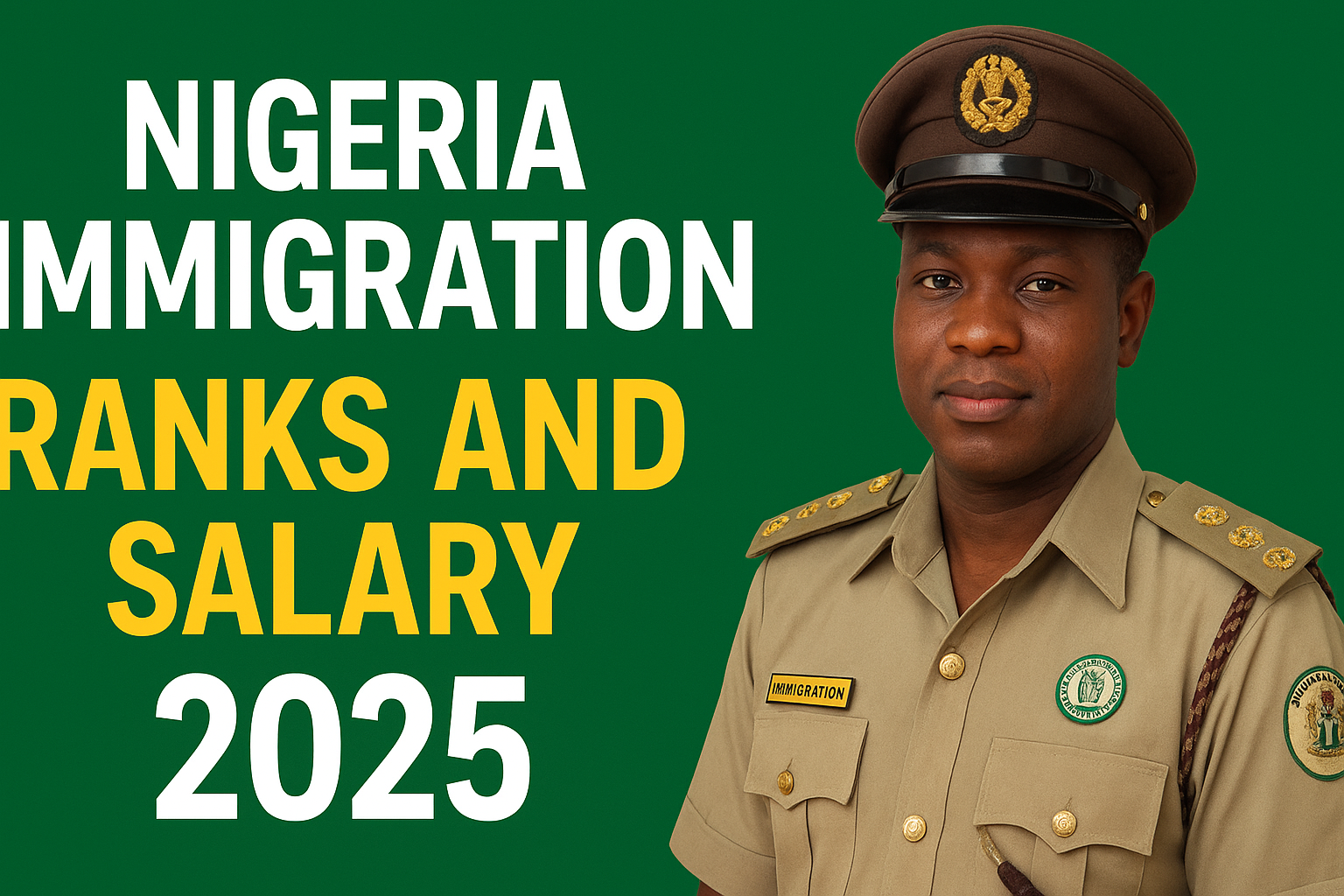 Nigeria Immigration Service (NIS) Ranks and Salary Structure 2025