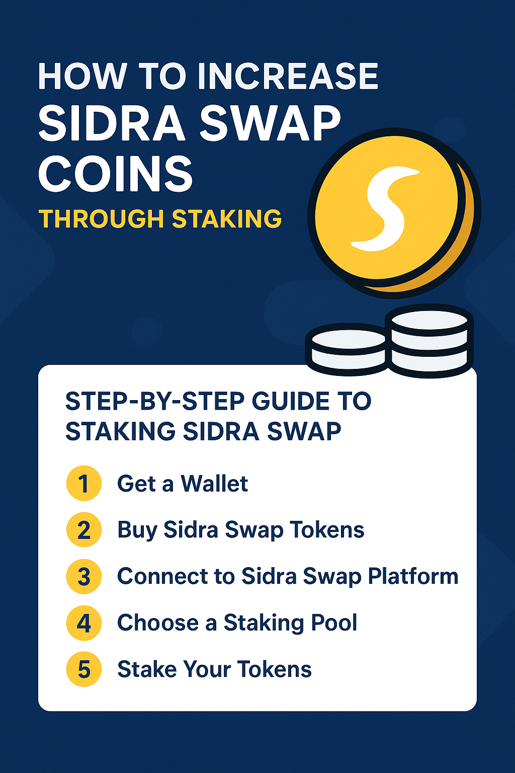 How to Increase Sidra Swap Coins Through Staking