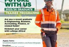 2025/26 Graduate Trainee Programme | Lafarge Africa Plc