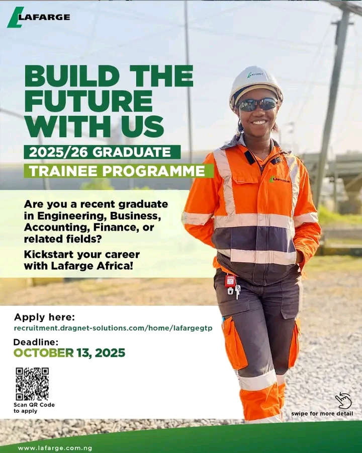 2025/26 Graduate Trainee Programme | Lafarge Africa Plc
