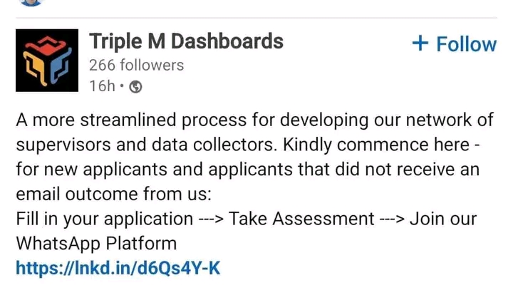 Triple M Dashboard: Nationwide Recruitment Alert!