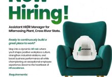 We Are Hiring: Assistant HR/IR Manager for Our Mfamosing Plant — Join a Team Built on Excellence