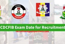 CDCFIB 2025 Recruitment: Check Exam Date for NSCDC, NIS, Correctional & Fire Service