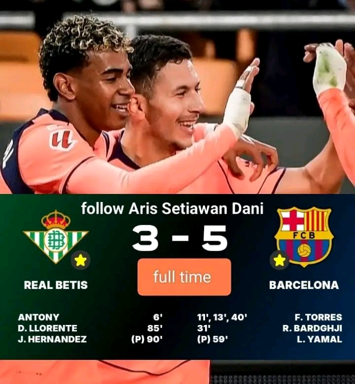 Real Betis vs Barcelona: Ferran Torres Shines as Barça Win 5–3 in Eight-Goal Thriller