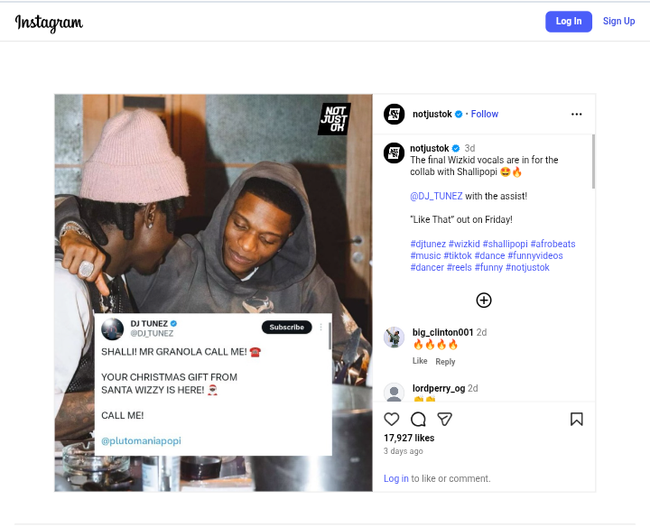 Shallipopi ft Wizkid: Anticipation Grows as Wizkid Wraps Up Vocals for ‘Like That’